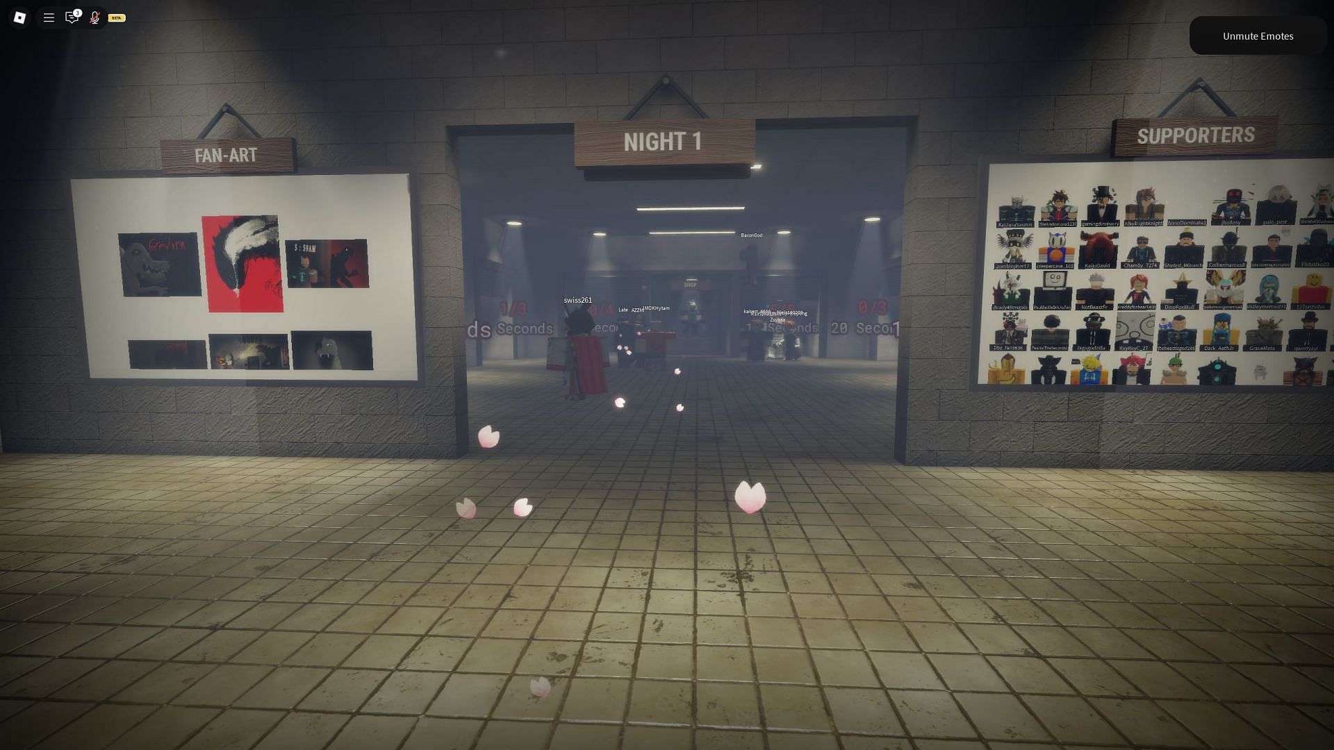 The main lobby in Suitborn (Image via Roblox)